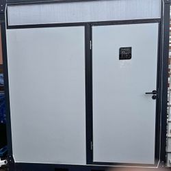 NEW Portable Restroom withToilet, Shower, cabinet & Sink