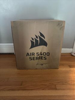 Corsair AIR 5400 LX-R RGB iCUE LINK Triple Chamber Mid-Tower PC Case-White
