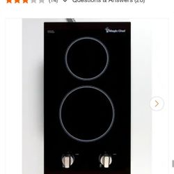 2-Burner Radiant Electric Cooktop 