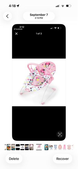 Disney Minnie Mouse Baby Bouncer Seat