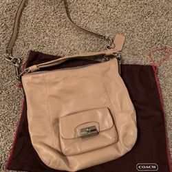 Tan leather Coach Bag