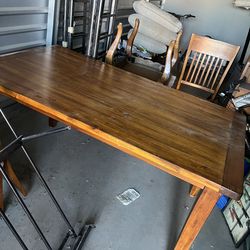 Table and 4 chairs