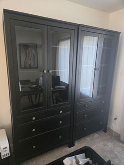 Ikea hemnes bookcase and cabinet