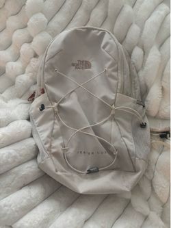 Northface cream school back pack