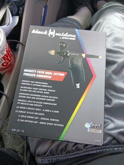 Black Widow By Spectrum Gravity Feed Dual Action Trigger Airbrush