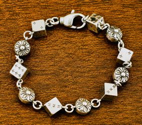 Chrome Hearts Dice & Crossball Bracelet