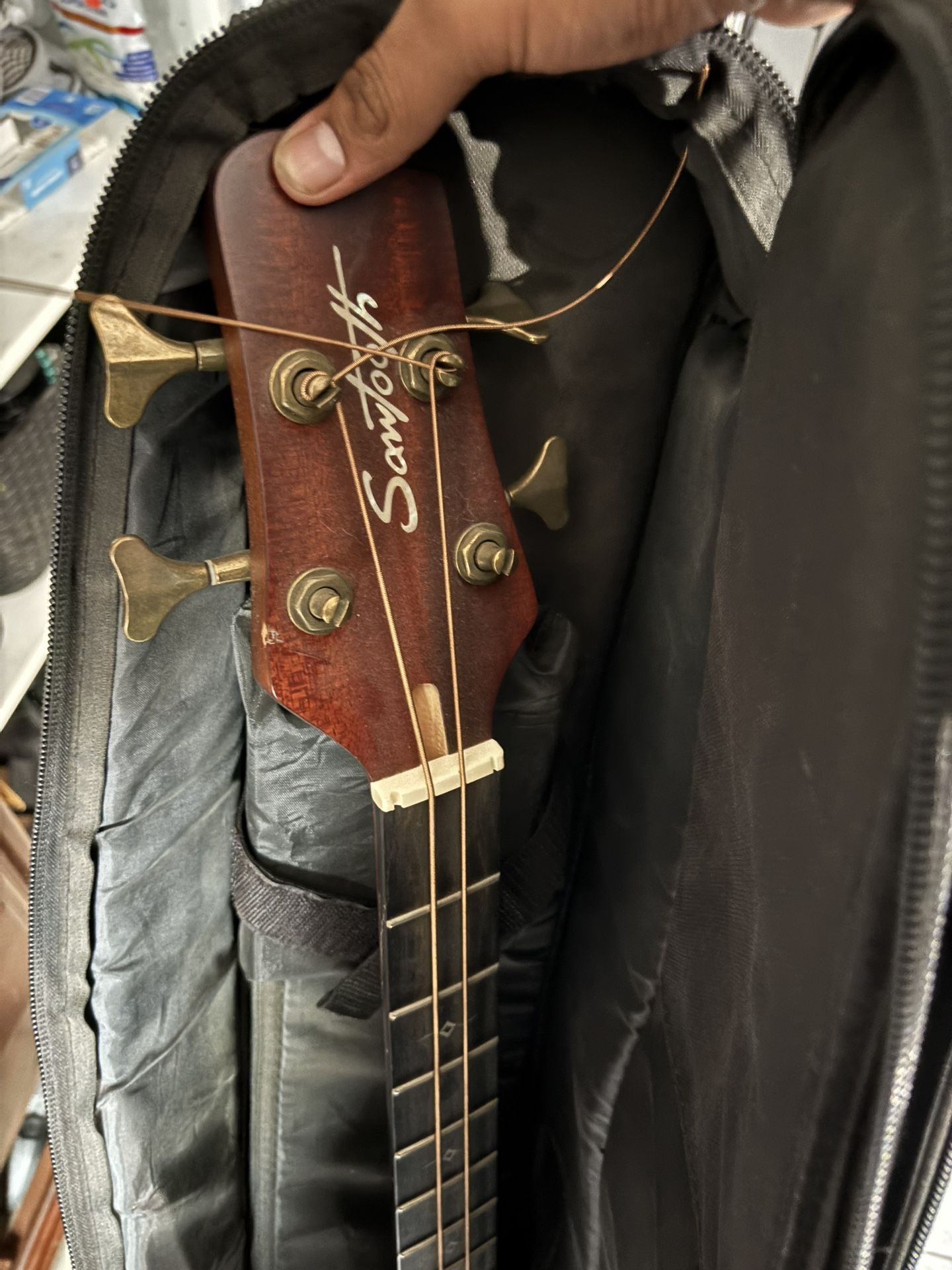 2 Bass Guitars 1 Electric 1 Acoustic Take Both
