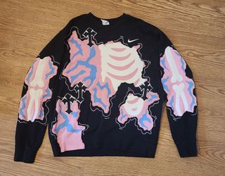 Nike custom handmade sweater size Large #skeleton #handmade