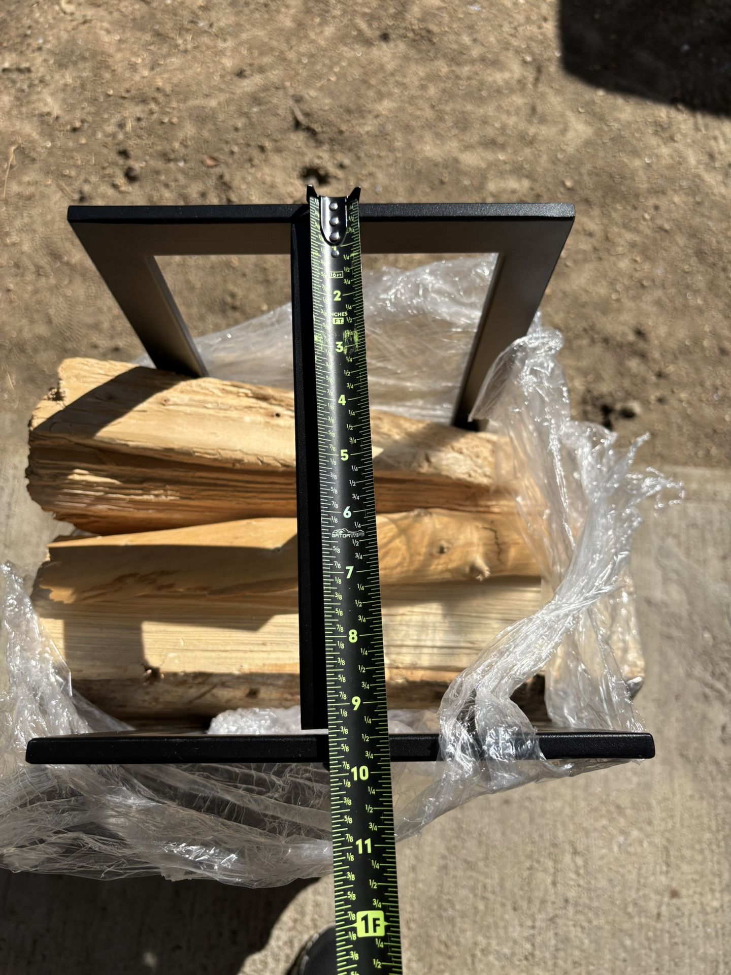 Firewood with Metal Stand Log Rack