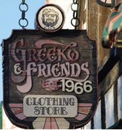 Original Greekos Sign From Shop In Hermosa Beach