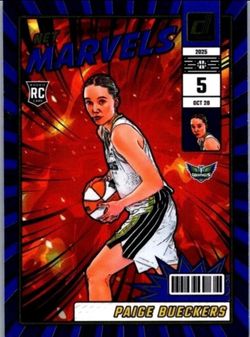 2025 Panini Donruss WNBA - Net Marvels Paige Bueckers #23 Press Proof Blue (RC)