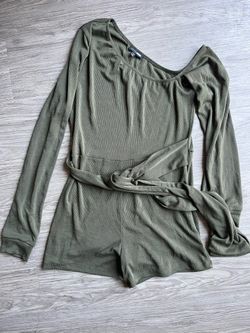 Olive green romper