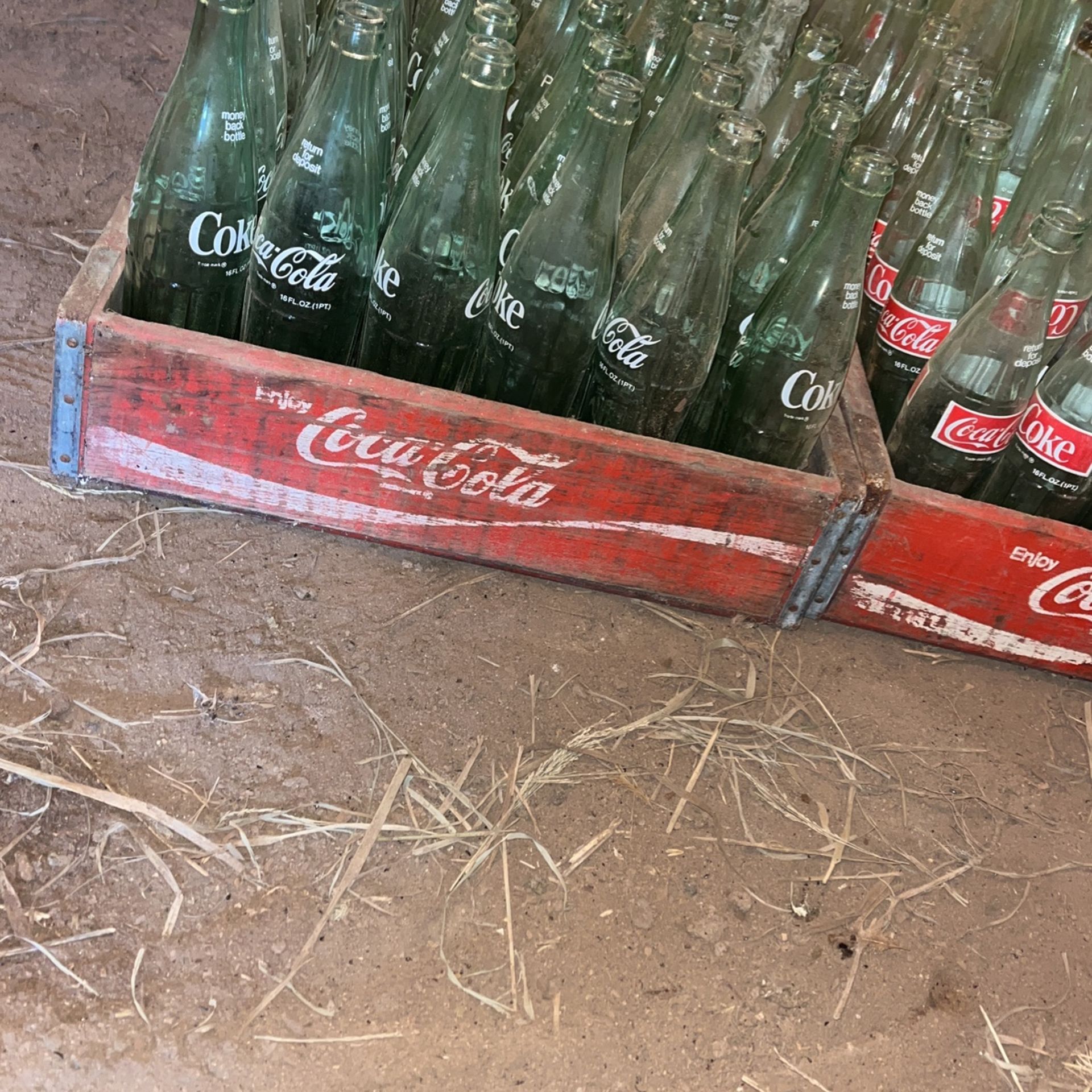 8 Crates One Marked Wood Stock 1978 Bunch Of Bottles Too. 