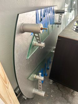 Glass Dining table adjustable