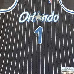 Black Orlando Magic pinstripe jersey, Size XL