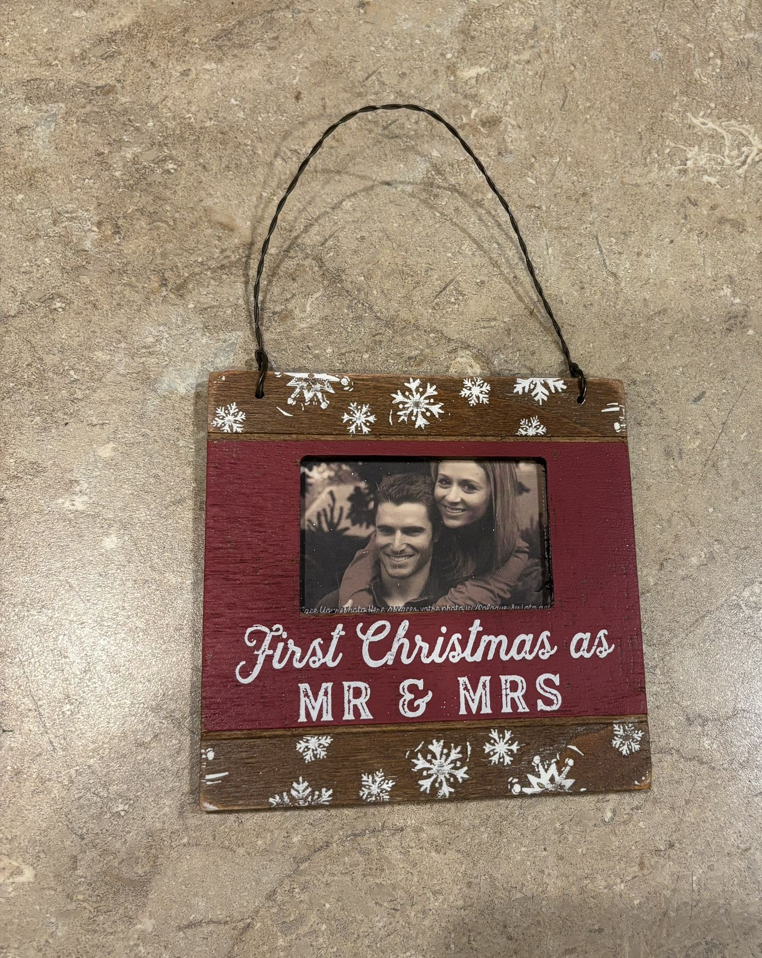 Mr. And Mrs. First Christmas Frame