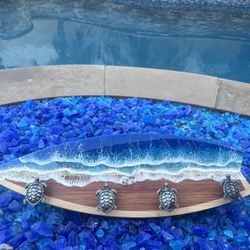 Beach And Turtle Coat/towel Rack