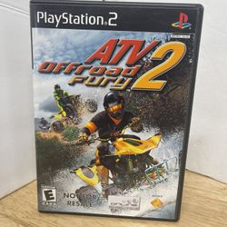 ATV Offroad Fury 2 (Sony PlayStation 2, 2002) Complete With Manual