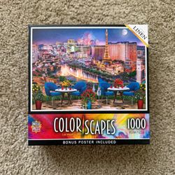 MasterPieces Colorscapes Las Vegas Living 1000-Piece Puzzle