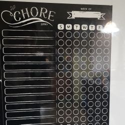 Chores Chart And Menu Chart