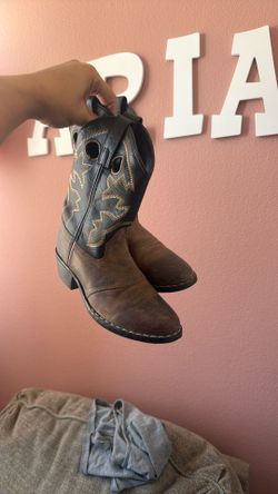 Kids Leather Foot Boots Size 1
