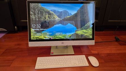 ​HP Pavilion 24" Touchscreen All-in-One PC - AMD Ryzen 5, 8GB RAM, Win 10
