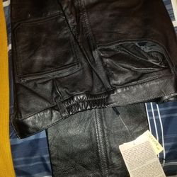 Genuine Leather Pants 