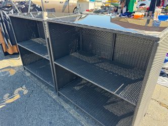 Two Bar Tables with 4 stools