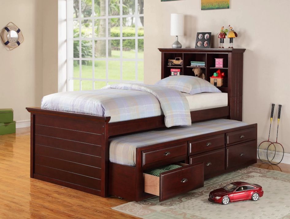 Twin Bed With Trundle And Drawers