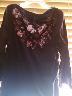 Ladies size large dark plum colored shirt