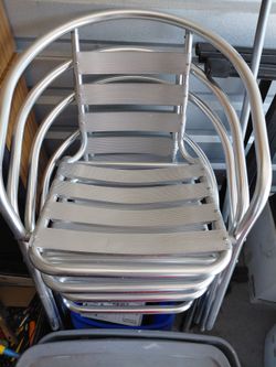 Lightweight aluminum chairs