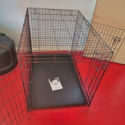 New Xl'XXL Dog Crate With Tray 2 Doors & Puppy Training Divider Up To 90 Lbs Animal Cage Puppy Dog Kennel Folds Flat Jaula De Mascota 