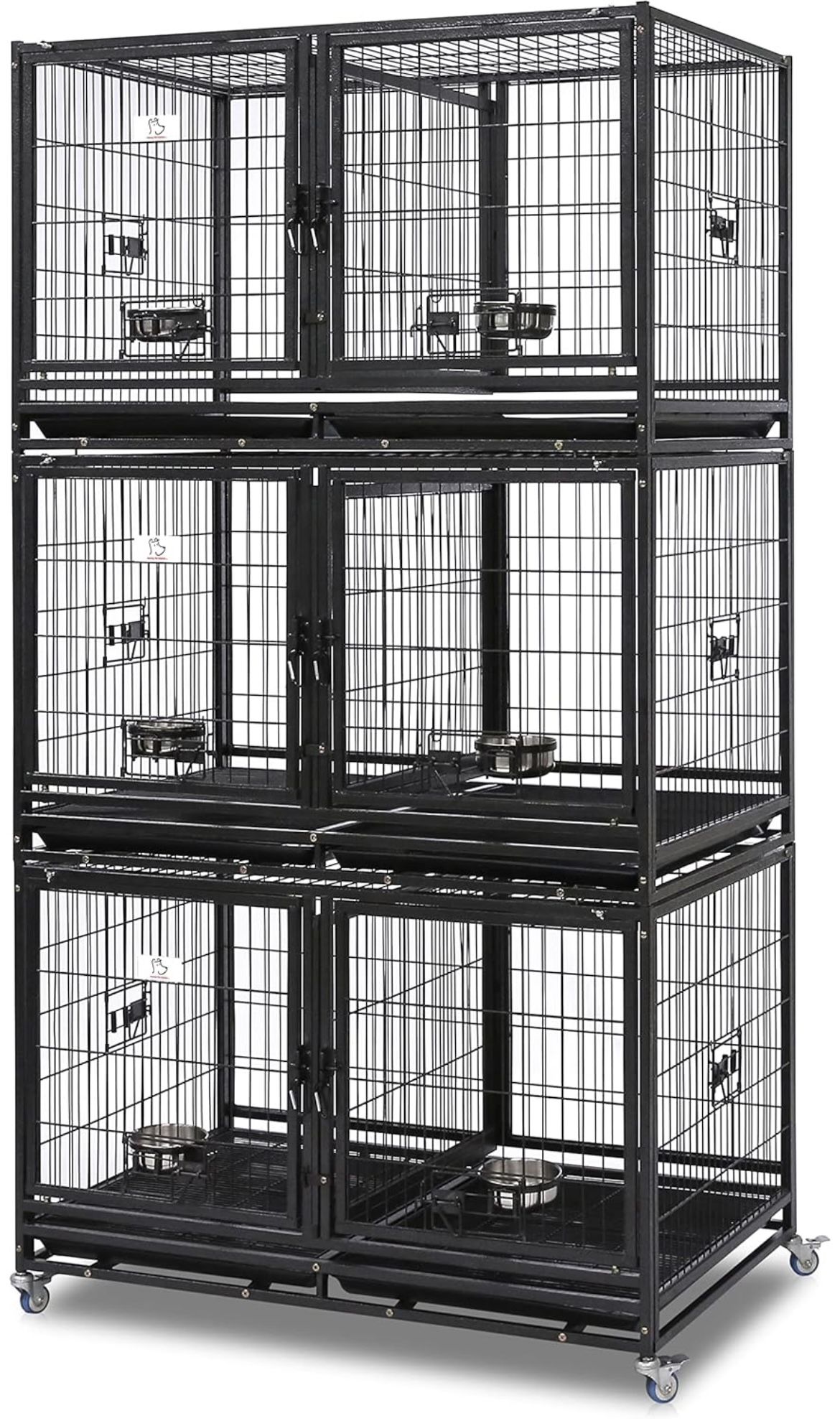 Set Of Brand New Stackable 43” Dog Kennel 