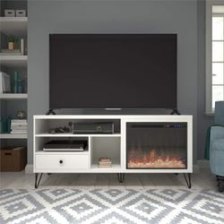 *Brand New* Ameriwood Home Owen Fireplace TV Stand for TVs up to 65", White