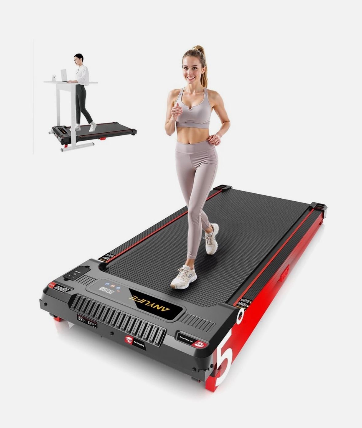 Anylife Walking Incline Under Desk Treadmill Walking Pad 