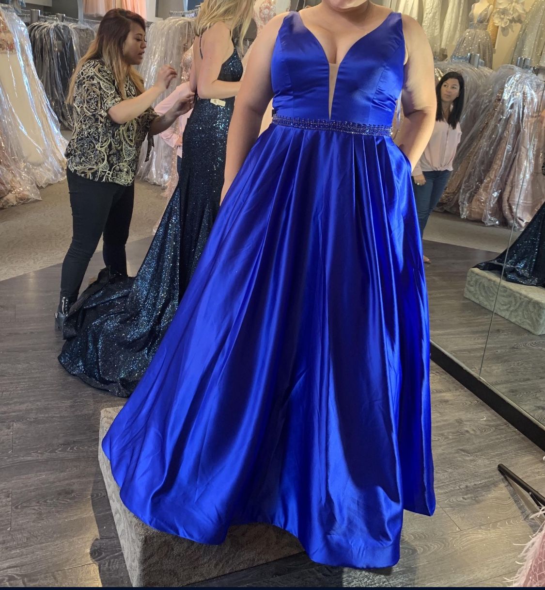 Sherri Hill Royal Blue Prom Dress
