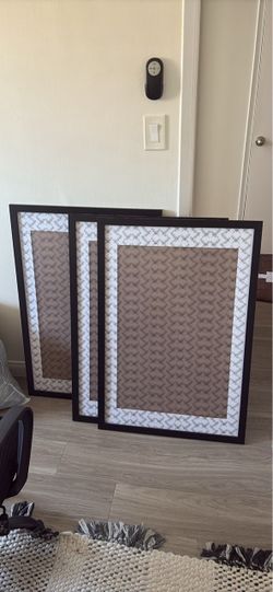 Three 24x36" frames