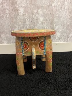 Hand Painted Stool