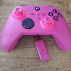 XBOX ONE CONTROLLER LED LIGHT WIRELESS COMPATIBLE WITH XBOX ONE X/S SERIES X/S RECHARGEABLE DEEP PINK