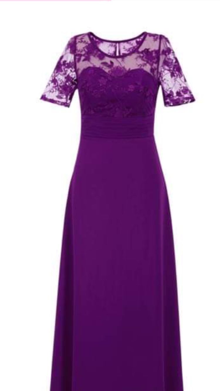 Purple Party evening dress size 8