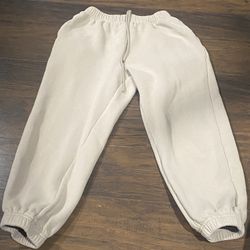 Sweat Pants Size Small Cream Color