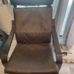 Ikea Poang Leather Chair