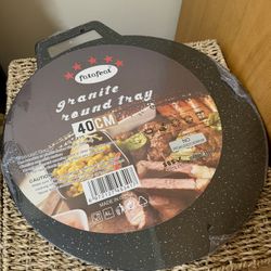 NEW 16" Granite Non-Stick Round Griddle Pan 