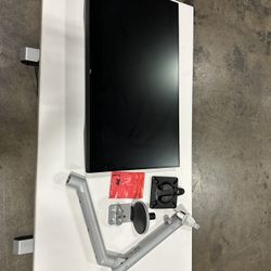 Herman Miller single Flo monitor Arm! We also have dual knoll sapper arms, standing desks, chairs, file cabs, and more available! 