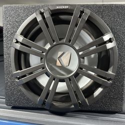 Kicker 12 Inch Marine Subwoofer in Q Bomb Box