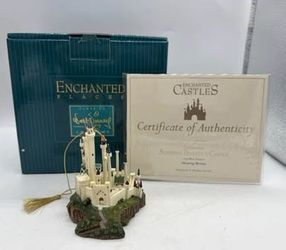 WDCC Disney Enchanted Places Castle Ornaments w/ boxes - Sleeping Beauty / Snow White…