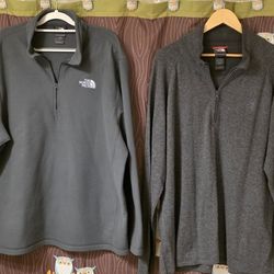 North Face Men’s 1/4 Zip Pullovers XXL