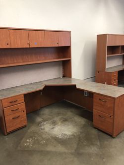 L shape desks