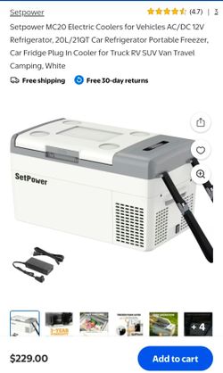 Brand new Electric portable cooler set power Mc20 car refrigerator 200 or best offer