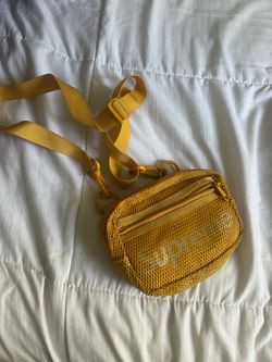 Supreme Yellow Reflective Logo Cross body